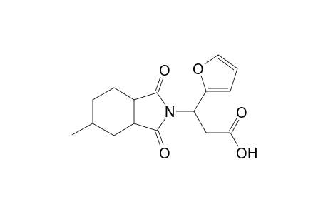 3-(1,3-diketo-5-methyl-3a,4,5,6,7,7a-hexahydroisoindol-2-yl)-3-(2-furyl)propionic acid