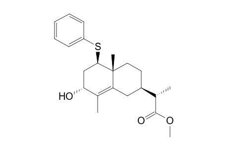 (2S)-2-[(2R,4aR,5R,7R)-7-hydroxy-4a,8-dimethyl-5-(phenylthio)-2,3,4,5,6,7-hexahydro-1H-naphthalen-2-yl]propanoic acid methyl ester