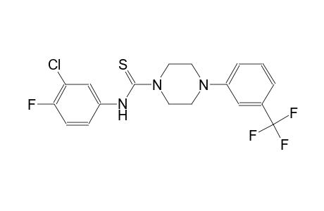 N-(3-chloranyl-4-fluoranyl-phenyl)-4-[3-(trifluoromethyl)phenyl]piperazine-1-carbothioamide