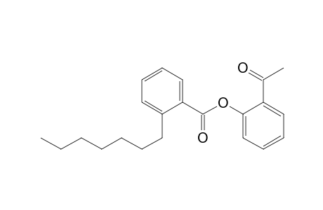 2-Heptylbenzoic acid 2-acetylphenyl ester