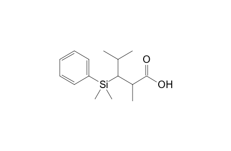 3-Dimethyl(phenyl)silyl-2,4-dimethylpentanoic acid