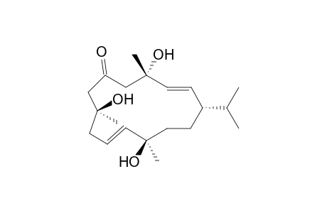 (12R)-1-Isopropyl-4,8,12-trihydroxy-4,8,12-trimethyl-6-oxocyclotetradeca-2,10-diene