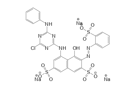 Trisodium salt, 2,7-Naphthalenedisulfonic acid, 5-[[4-chloro-6-(phenylamino)1,3,5-triazin-2-yl]amino]-4-hydroxy-3-[(2-sulfophenyl)azo]-