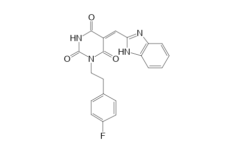 (5Z)-5-(1H-benzimidazol-2-ylmethylene)-1-[2-(4-fluorophenyl)ethyl]barbituric acid