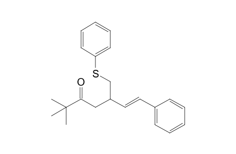 (E)-2,2-Dimethyl-7-phenyl-5-phenylthiomethyl-6-hepten-3-one