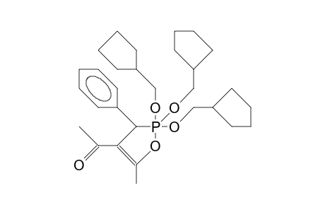 4-Acetyl-2,2,2-tris(cyclopentyl-methoxy)-5-methyl-3-phenyl-1,2-oxaphosphole