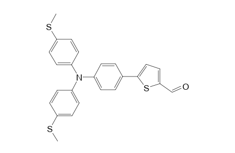 5-(4-(Bis(4-(methylthio)phenyl)amino)phenyl)thiophene-2-carbaldehyde