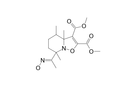 (7,8-DIMETHOXYCARBONYL-2,5,6-TRIMETHYL-9-OXA-1-AZABICYLCO-[4.3.0]-NON-7-EN-2-YL)-METHYLKETONOXIME