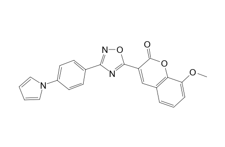 8-Methoxy-3-{3-[4-(1H-pyrrol-1-yl)phenyl]-1,2,4-oxadiazol-5-yl}-2H-chromen-2-one