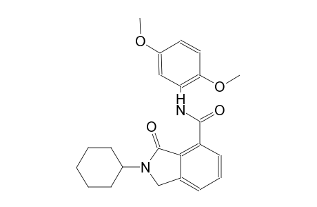 2-cyclohexyl-N-(2,5-dimethoxyphenyl)-3-oxo-4-isoindolinecarboxamide