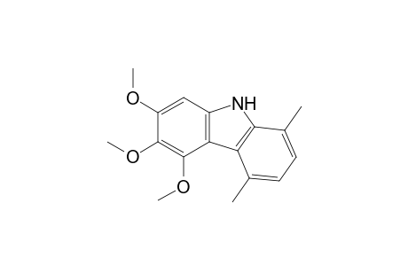 9H-Carbazole, 5,6,7-trimethoxy-1,4-dimethyl-