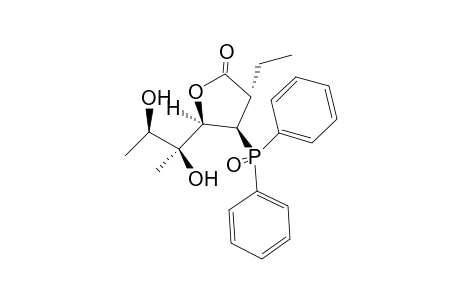(3S,4R,5R)-5-[(1S,2R)-1,2-dihydroxy-1-methyl-propyl]-4-diphenylphosphoryl-3-ethyl-tetrahydrofuran-2-one