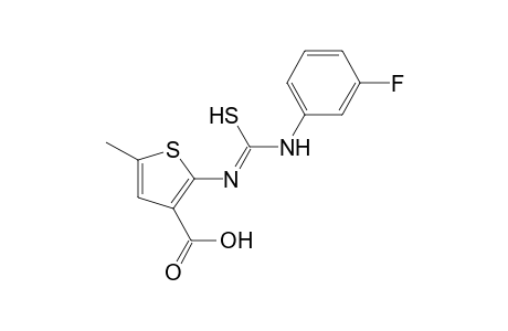 2-[(3-fluorophenyl)carbamothioylamino]-5-methyl-thiophene-3-carboxylic acid
