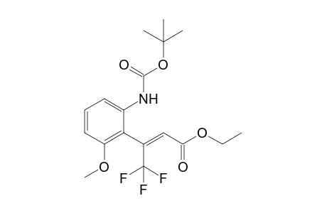 Ethyl 3-{2-[(tert-Butoxycarbonyl)amino]-6-methoxyphenyl}-4,4,4-trifluorobut-2-enoate