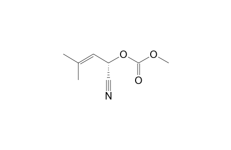 (S)-2-(METHOXYCARBONYLOXY)-4-METHYLPENT-3-ENENITRILE