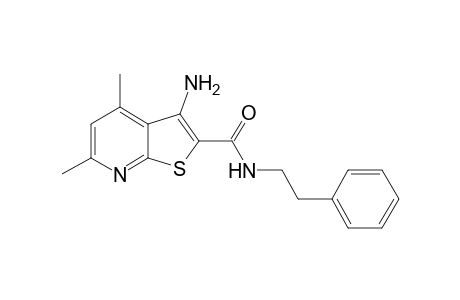 3-Amino-4,6-dimethyl-N-(2-phenylethyl)thieno[2,3-b]pyridine-2-carboxamide