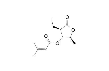 (2S,3R,4R)-4-Ethyl-2-methyl-5-oxotetrahydrofuran-3-yl 3-methylbut-2-enoate