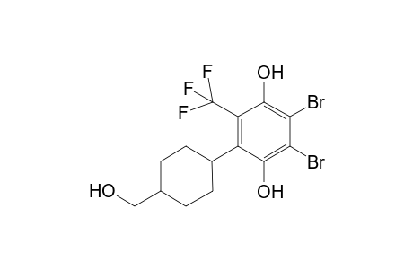 2,3-Dibromo-5-[4(a)-(hydroxymethyl)cyclohex-(e)-yl]-6-(trifluoromethyl)-1,4-dihydroxybenzene