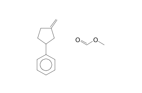 CYCLOPENTANECARBOXYLIC ACID, 4-METHYLENE-2-PHENYL-, METHYL ESTER, trans-