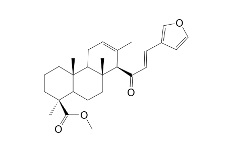 Methyl ent-15-[3-(1-oxo-3-fury-3-yl)prop-2-en-1-yl]isocopal-12-en-19-oate