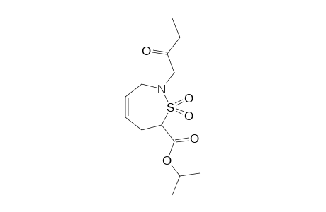 1,1-diketo-2-(2-ketobutyl)-6,7-dihydro-3H-thiazepine-7-carboxylic acid isopropyl ester