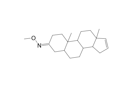 Androst-16-en-3-one, O-methyloxime, (5.beta.)-