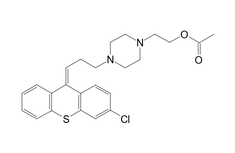 6-Chloro-9-[3'-(N{4}-acetoxyethylpiperazin-1''-yl)propylidene]-10-thiaxanthene