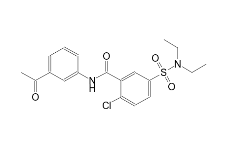 benzamide, N-(3-acetylphenyl)-2-chloro-5-[(diethylamino)sulfonyl]-