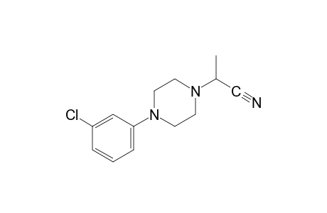 4-(m-chlorophenyl)-alpha-methyl-1-piperazineacetonitrile