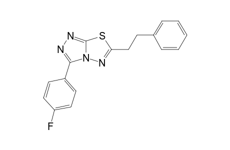 3-(4-Fluorophenyl)-6-phenethyl[1,2, 4]triazolo[3,4-b][1,3,4]thiadiazole