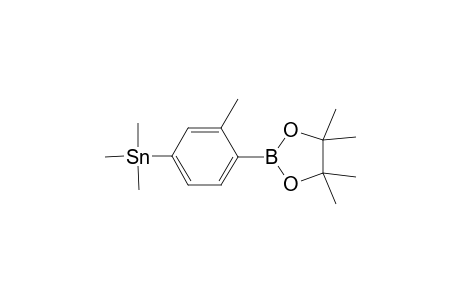 Trimethyl(3-methyl-4-(4,4,5,5-tetramethyl-1,3,2-dioxaborolan-2-yl)phenyl)stannane