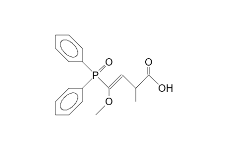 (E)-4-Diphenylphosphinoyl-4-methoxy-2-methyl-but-3-enoic acid