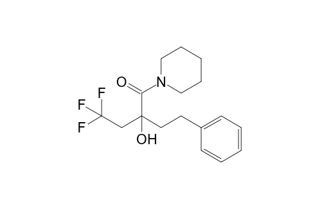 4,4,4-trifluoro-2-hydroxy-2-phenethyl-1-piperidino-1-butanone