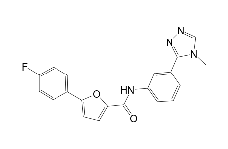 5-(4-fluorophenyl)-N-[3-(4-methyl-4H-1,2,4-triazol-3-yl)phenyl]furan-2-carboxamide