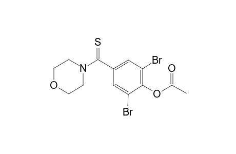 2,6-Dibromo-4-(4-morpholinylcarbothioyl)phenyl acetate