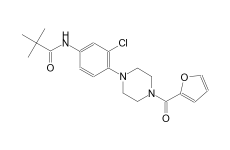 N-{3-chloro-4-[4-(2-furoyl)-1-piperazinyl]phenyl}-2,2-dimethylpropanamide