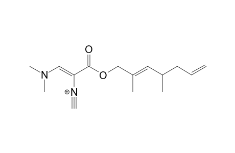 N,N-DIMETHYLAMINO-2-ISOCYANO-ACRYLIC-ACID-2,4-DIMETHYL-HEPTA-2,6-DIENYLESTER
