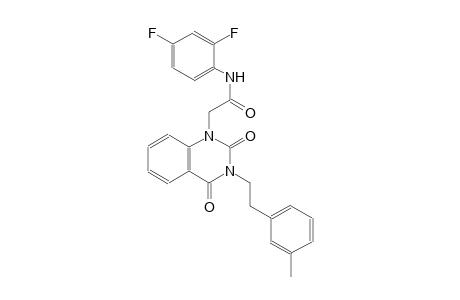 N-(2,4-difluorophenyl)-2-(3-[2-(3-methylphenyl)ethyl]-2,4-dioxo-3,4-dihydro-1(2H)-quinazolinyl)acetamide