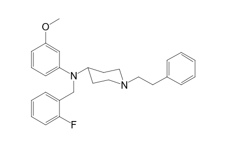 N-(2-Fluorobenzyl)-N-(3-methoxyphenyl)-1-(2-phenylethyl)piperidin-4-amine