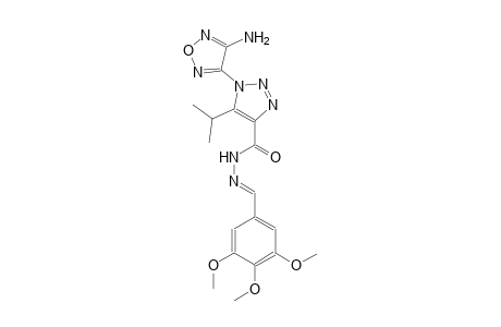 1-(4-amino-1,2,5-oxadiazol-3-yl)-5-isopropyl-N'-[(E)-(3,4,5-trimethoxyphenyl)methylidene]-1H-1,2,3-triazole-4-carbohydrazide