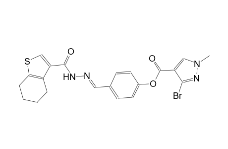 4-{(E)-[2-(4,5,6,7-tetrahydro-1-benzothien-3-ylcarbonyl)hydrazono]methyl}phenyl 3-bromo-1-methyl-1H-pyrazole-4-carboxylate