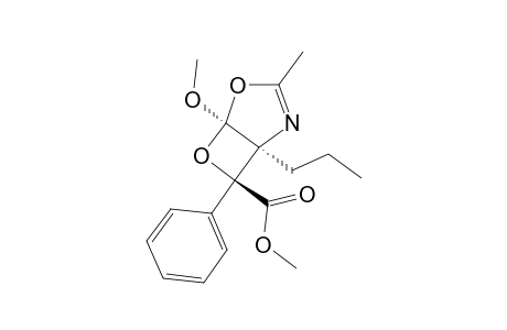 ENDO-5-METHOXY-3-METHYL-7-PHENYL-1-PROPYL-4,6-DIOXA-2-AZABICYCLO-[3.2.0]-HEPT-2-ENE-7-CARBOXYLIC-ACID-METHYLESTER