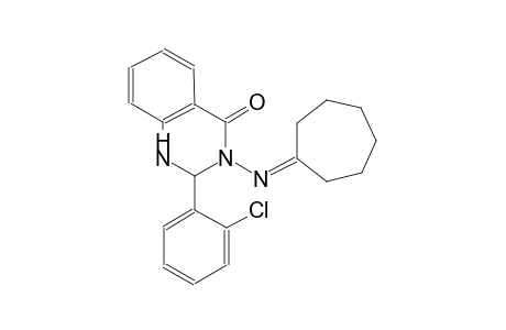 2-(2-chlorophenyl)-3-(cycloheptylideneamino)-2,3-dihydro-4(1H)-quinazolinone