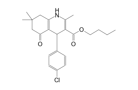 3-quinolinecarboxylic acid, 4-(4-chlorophenyl)-1,4,5,6,7,8-hexahydro-2,7,7-trimethyl-5-oxo-, butyl ester