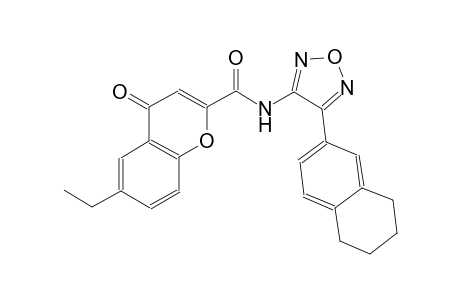 4H-1-benzopyran-2-carboxamide, 6-ethyl-4-oxo-N-[4-(5,6,7,8-tetrahydro-2-naphthalenyl)-1,2,5-oxadiazol-3-yl]-