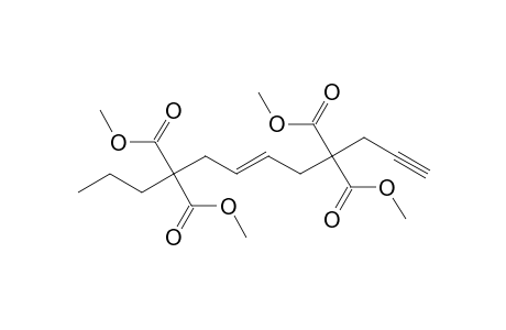 (E)-Tetramethyl dodec-6-en-1-yne-4,4,9,9-tetracarboxylate