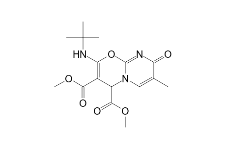 Dimethyl-2-(tert-butylamino)-7-methyl-8-oxo-4H,8H-pyrimido[2,1-b][1,3]oxazine-3,4-dicarboxylate