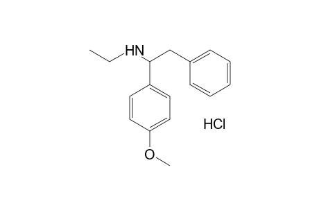 1-(p-methoxyphenyl)-2-phenyldiethylamine, hydrochloride