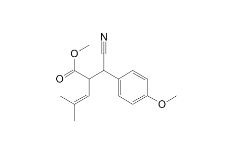 3-Methoxycarbonyl-5-methyl-2-(4-methoxyphenyl)-hex-4-ene nitrile