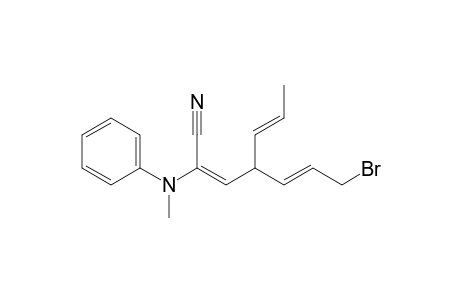 (2E,5E)-7-Bromo-2-(N-methylanilino)-4-prop-1-enylhepta-2,5-dienenitrile